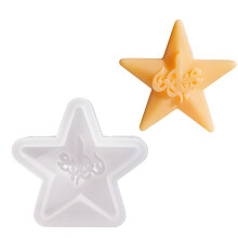 Sturdy Silicone Star Mould For Crafting Candle Soap And Home