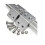 Heavy Duty Rail Brackets Holders Support Clamps with 8mm-Silver 1