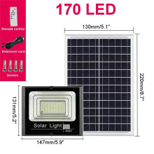(170 LED) Elfeland 44/170LED Luzes de Parede Solar Ao Ar Livre À Prova D 'Água Lâmpada de Jardim Infravermelha Controle