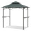 Grillpavillon mit Doppeldach und Ablagen, 240 x 151 cm, Grau 1