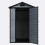 Birchtree BIRCHTREE Plastic Garden Shed Apex 4X4FT Grey 12