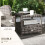2 Seater Patio Rattan Chaise Lounge Sofa Set 5