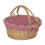 (Unlined) Large Swing Handle Wicker Shopping Basket 1