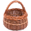 Small Round Shallow Wicker Shopping Basket 1