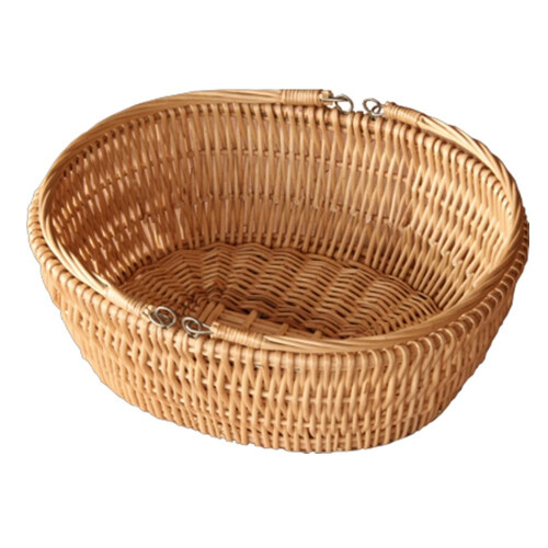 Oval Market Deep Wicker Shopping Basket