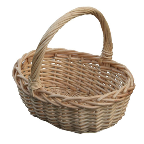 Childs Oval Wicker Shopping Basket