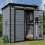 Birchtree BIRCHTREE Plastic Garden Shed Pent 6X4FT Grey 1
