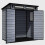 Birchtree BIRCHTREE Plastic Garden Shed Pent 6X4FT Grey 8
