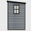 Birchtree BIRCHTREE Plastic Garden Shed Pent 6X4FT Grey 9