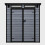 Birchtree BIRCHTREE Plastic Garden Shed Pent 6X4FT Grey 11