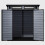 Birchtree BIRCHTREE Plastic Garden Shed Pent 6X4FT Grey 12