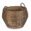 Antique Wash Stumpy Wicker Log Basket 4