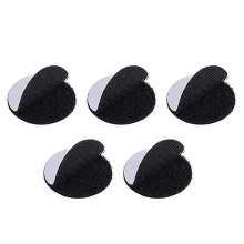 Velcro autoadhesivo, paquete de 5 Black