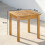 Outsunny Outsunny Coffee Table Fully Assembled Square Natural Wood 3
