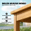 Outsunny Outsunny Coffee Table Fully Assembled Square Natural Wood 4