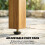 Outsunny Outsunny Coffee Table Fully Assembled Square Natural Wood 7