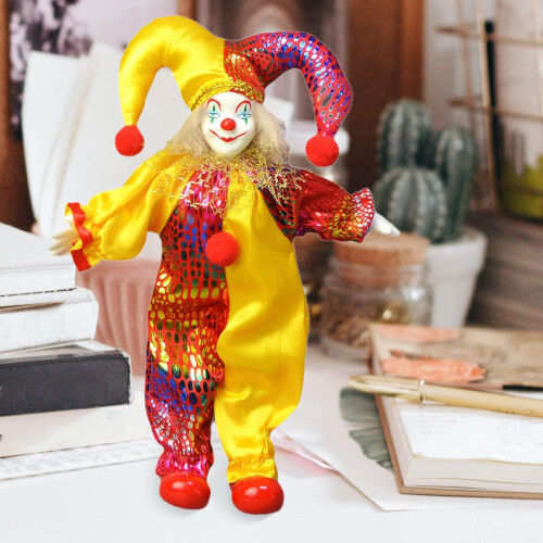 Handcrafts Poseable Western Clown Doll with Adjustable Limb and 1