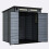 Birchtree BIRCHTREE Plastic Garden Shed Pent 6X6FT Grey 8