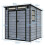Birchtree BIRCHTREE Plastic Garden Shed Pent 6X6FT Grey 10