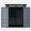 Birchtree BIRCHTREE Plastic Garden Shed Pent 6X6FT Grey 12