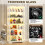 BROTTAR 71" Display Case  Adjustable Glass Shelves 4