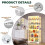 BROTTAR 71" Display Case  Adjustable Glass Shelves 6