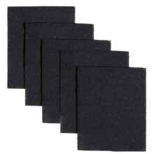 Range Hood Filter Pads Pack of 5 — Black Polyurethane Foam with Activated Carbon, Compatible with Broan-NuTone BP58 Non-duct Range Hood