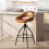 Drehbare Barhocker, 2er-Set, gepolstertes Kunstleder, 360-Drehung 3