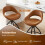 Drehbare Barhocker, 2er-Set, gepolstertes Kunstleder, 360-Drehung 5