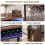 Bartisch mit RGB-Beleuchtung, Flaschenablage, Glashalter, USB-C-Anschluss 5