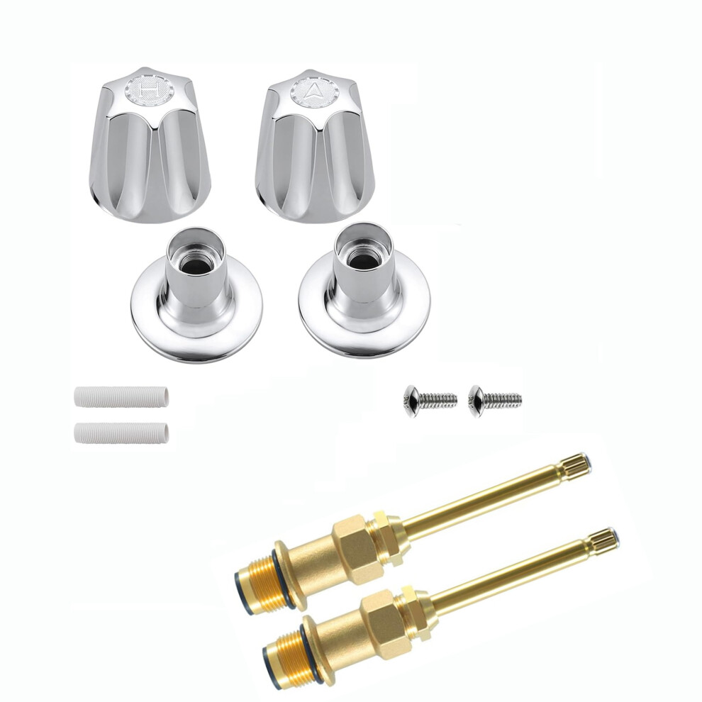 (Plating Set) Price Pfister Seats & Flanges Â Hot & Cold Replacement Parts 5207287338634