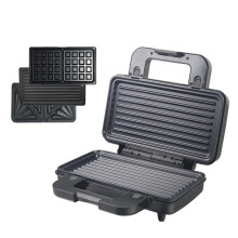 (Three-in-one, European Standard) Macchina per sandwich e colazioni, piastra multifunzione per waffle e toast, cottura su entrambi i lati