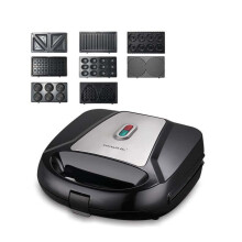 (Eight-in-one, European Standard) European Standard Sandwich Maker: Double-Sided Heating Breakfast Machine, Electric Pancake & Toast Baker