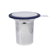(Trumpet Mouth) Filtro da tè in acciaio inox con coperchio, set regalo per la metà dell'autunno