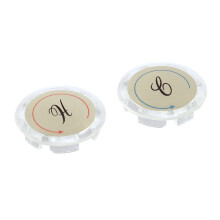 (Two-pack) Couvercle décoratif pour poignée de robinet Delta/LDR/Delex/Peerless Deux poignées transparentes