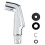 (No. 5 Electroplated) North American Kitchen Sink Spray Gun Replacement Pull-Out Vegetable Basin Side Sprayer Head 1