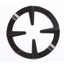 (Black) Supporto per caffettiera italiana (moka) per fornello a gas, ecologico, senza vernice spray, non combustibile.