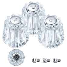 (Three-pack) Pfister Contessa och Windsor badkars-/duschhandtag