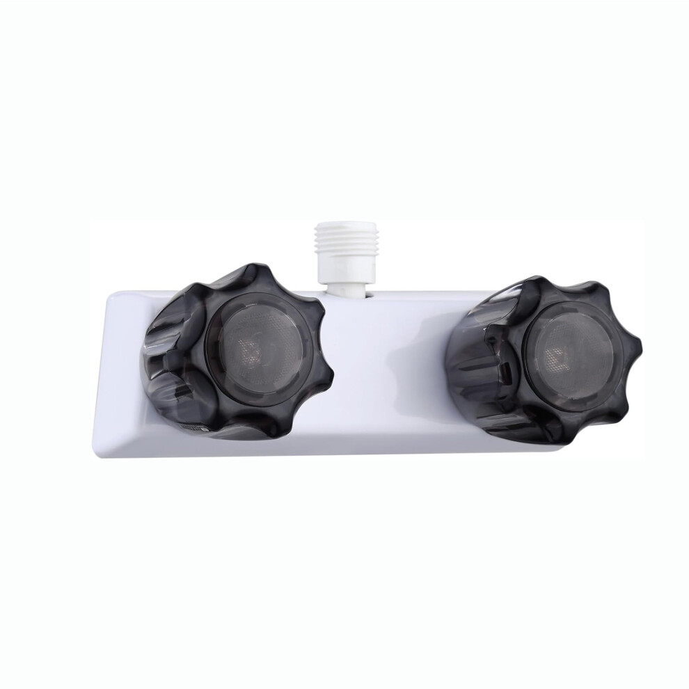 (White And Black) Rv Shower Faucet Switch 4" Hot Cold Water Camper Faucet 5492993203165