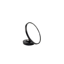 (Black) Observasjonsspeil for ekstraksjon, italiensk kaffemaskin, uten bunnhåndtak, refleksjon av konsentrert olje, lite justerbart magnetisk speil