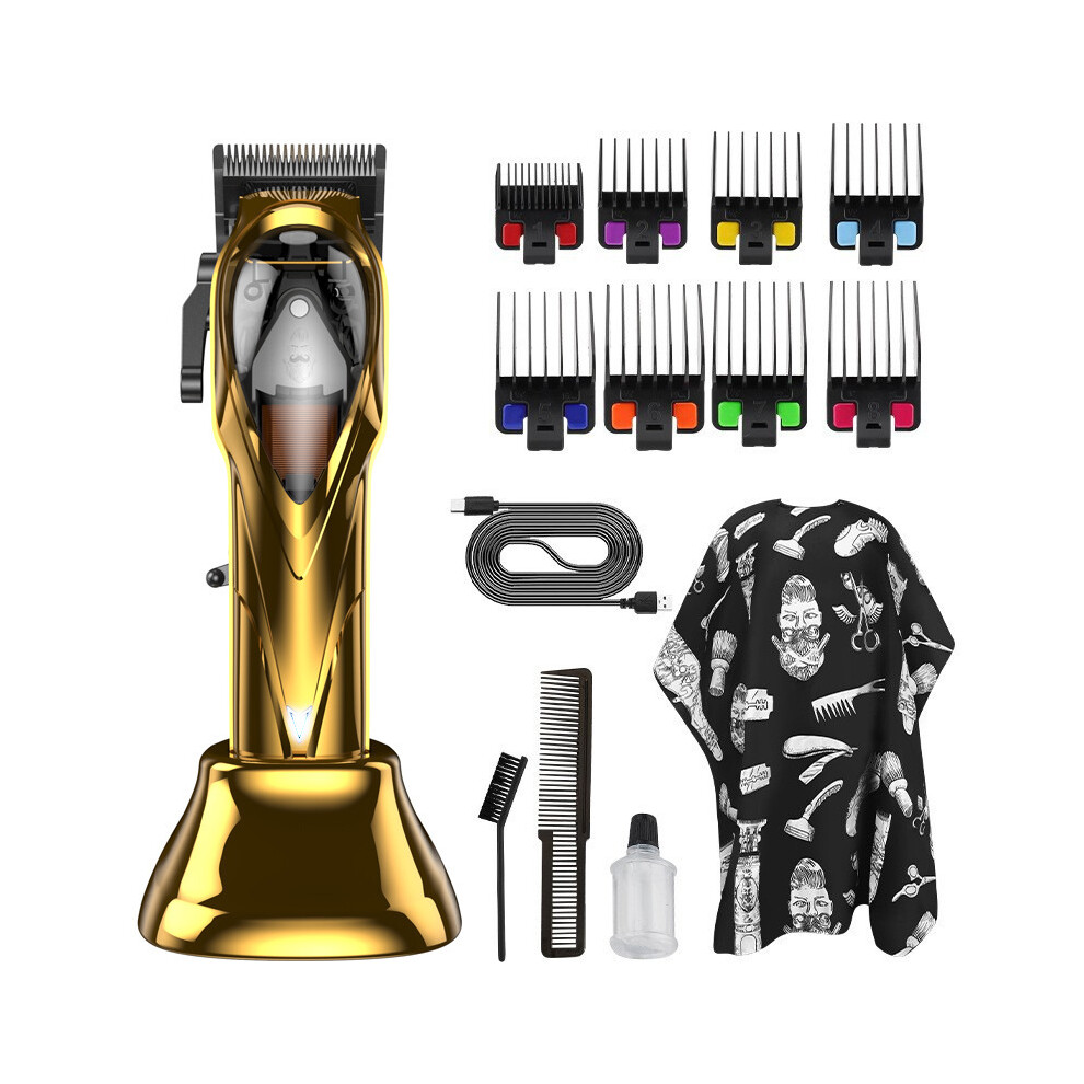 Gold (Gold) Professional High-Speed Electric Hair Clipper For Men, High-Power Hair Trimmer