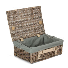 (Unlined) 35cm Antique Wash Split Willow Wicker Basket