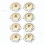 (Eight-pack) Faucet Handle Decorative Cover Delta/LDR/Delex/Peerless Two Clear Handles 1