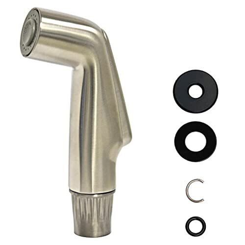 (No. 5 Electroplated) North American Kitchen Sink Spray Gun Replacement Pull-Out Vegetable Basin Side Sprayer Head 1
