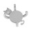 (Gray) 3D Printed Turtle Coasters, Creative Quirky Toys, Trendy Turtle Base Decor 1