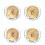 (Four-pack) Faucet Handle Decorative Cover Delta/LDR/Delex/Peerless Two Clear Handles 1
