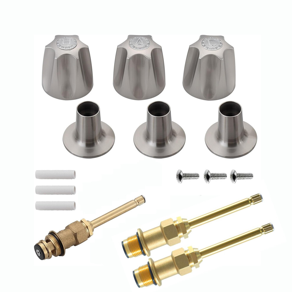 (Brushed Set) Price Pfister Verve Faucets 12H-2H, 12H-2C, 12H-18 Set 3175240378480
