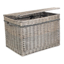 (Unlined) 58cm Antique Wash Wicker Storage Basket