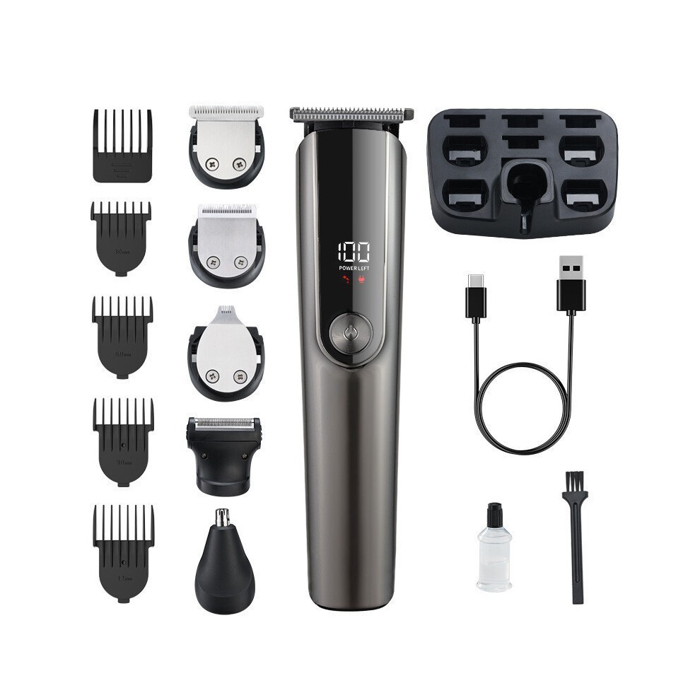 (T806) Waterproof Electric Shaver Men's Hair Clipper Multifunctional Trimmer Set