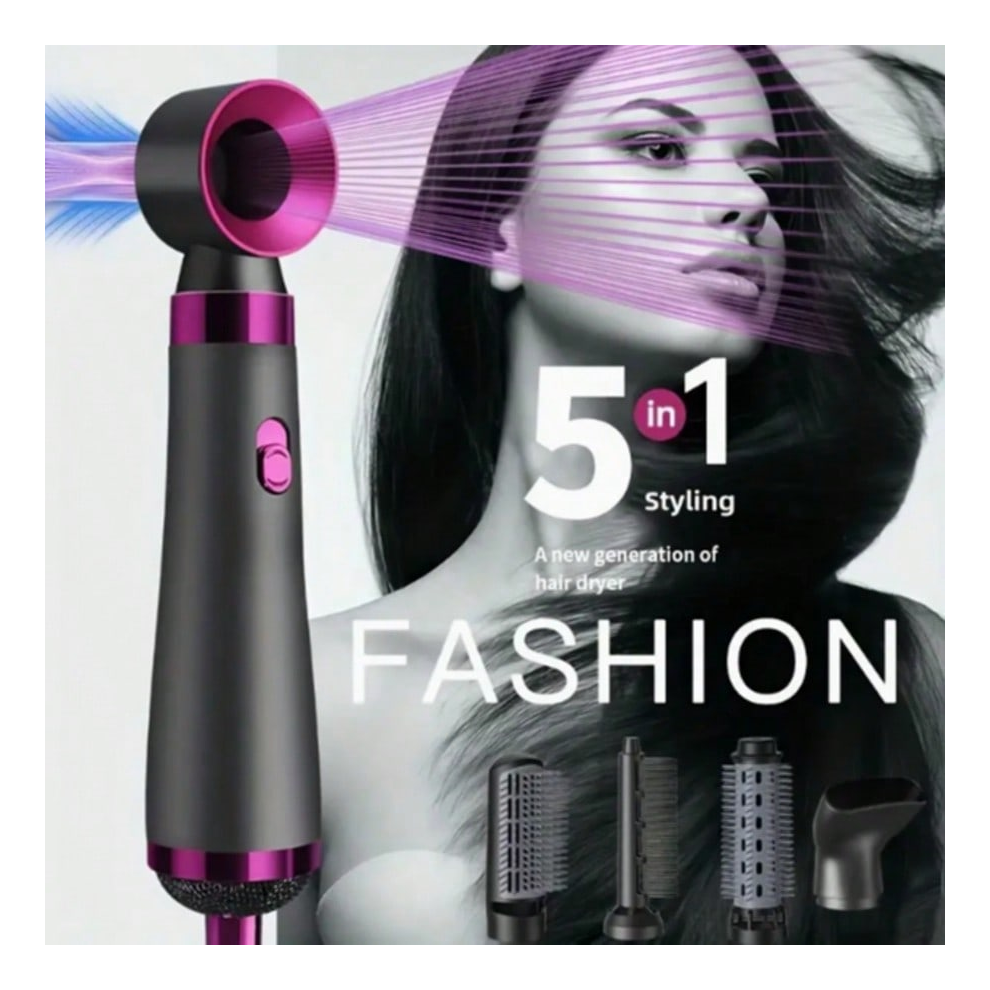 5 in 1 Straighteners Hot Air Comb Styler Hot Brush Dryer New